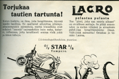 Lacro-pastillit 1930-luku