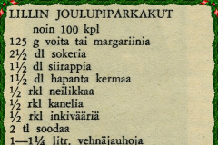 Lillin joulupiparkakut