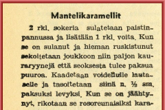 Mantelikaramellit, Pirkka-lehti vuodelta 1946, Keskon arkisto
