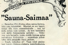 Mainos 1930-luvulta. Mainostoimisto Erva-Latvala.