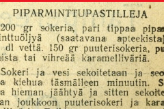 Piparminttupastilleja, Pirkka v. 1950