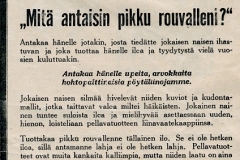 "Mitä antaisin pikkurouvalleni?"